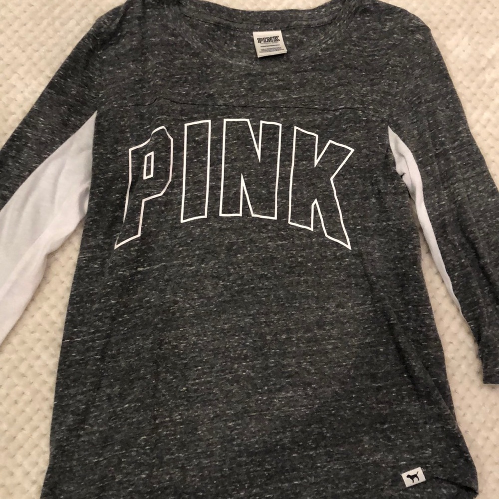 women’s PINK grey t shirt